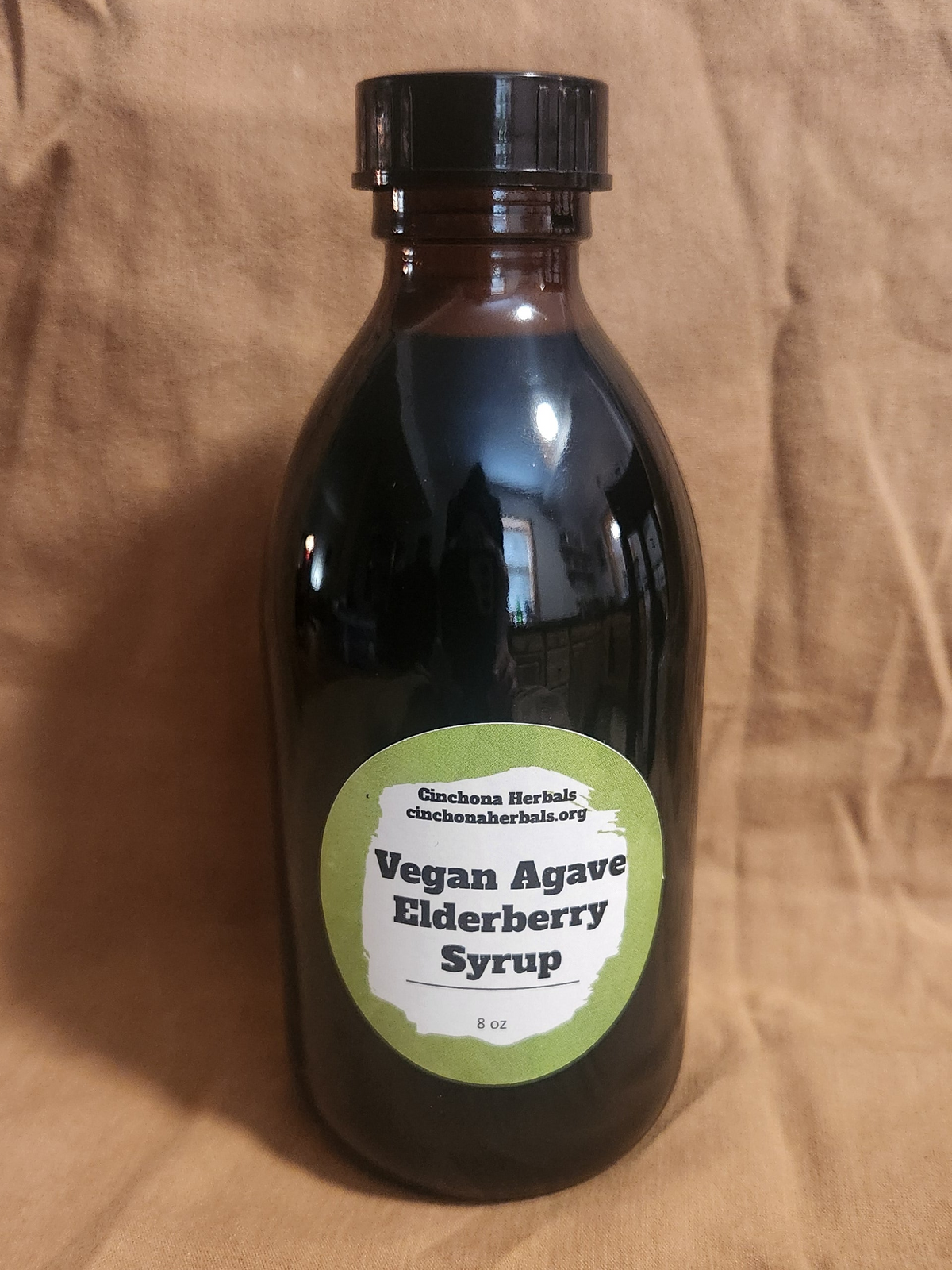 Vegan Agave Elderberry Syrup// *contains alcohol // 8 oz