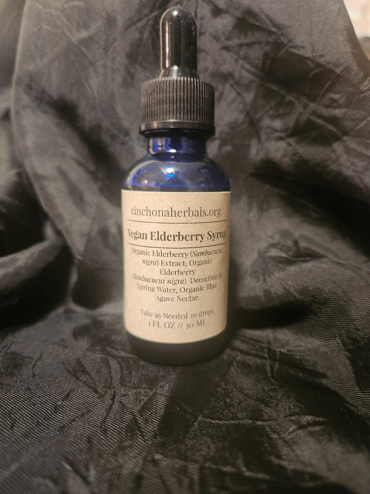 VEGAN ELDERBERRY SYRUP // *contains alcohol // 1 FL OZ